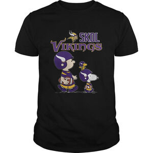 Skol Vikings Charlie Brown And Snoopy Minnesota Viking Shirt